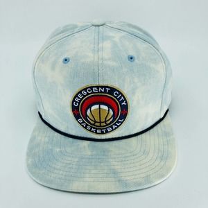 Mitchell and Ness Crescent City New Orleans Pelicans Snapback Hat Bleach Dye